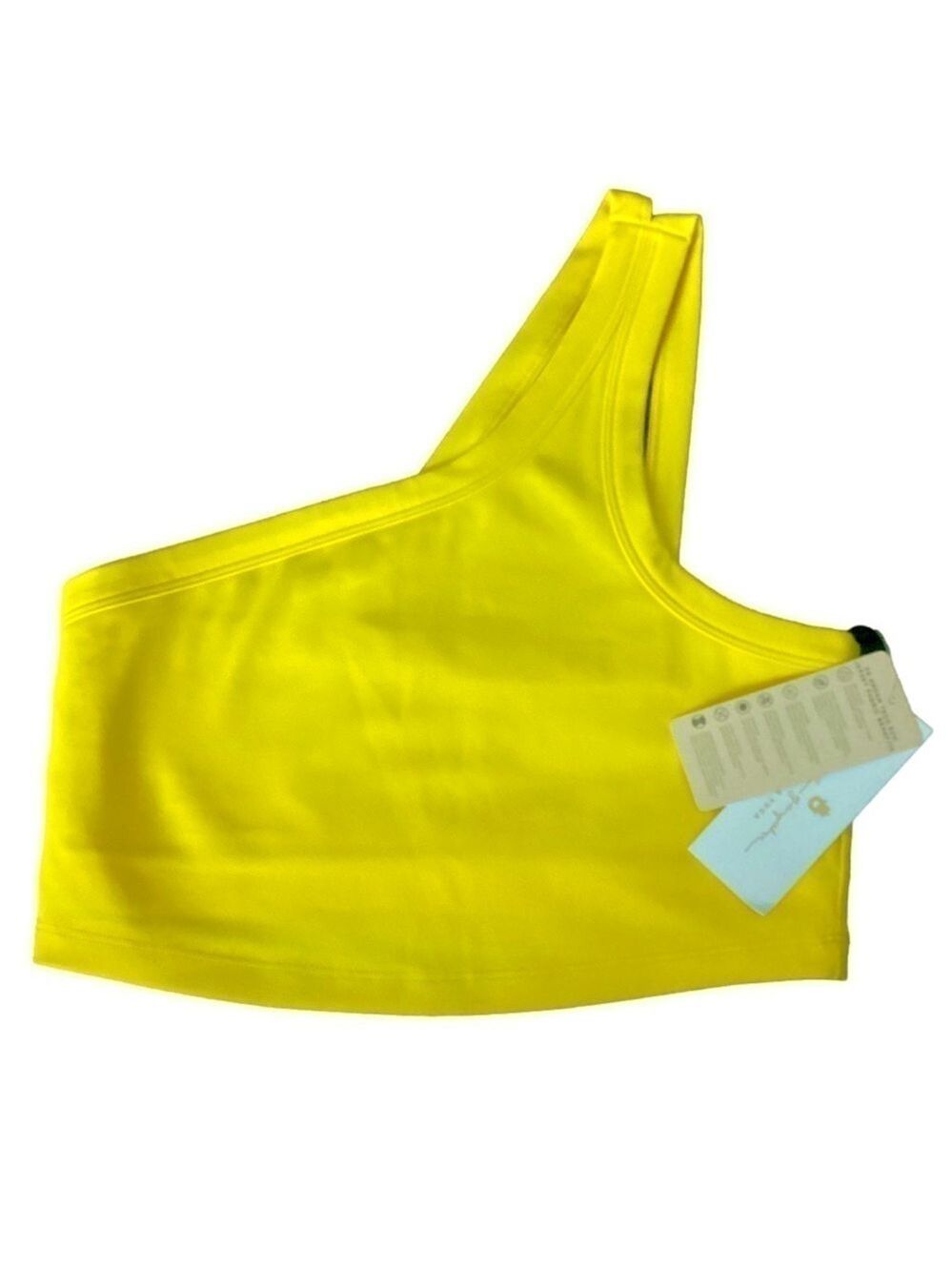 Spiritual Gangster One Shoulder Yellow Tank top bra - Picture 7 of 10